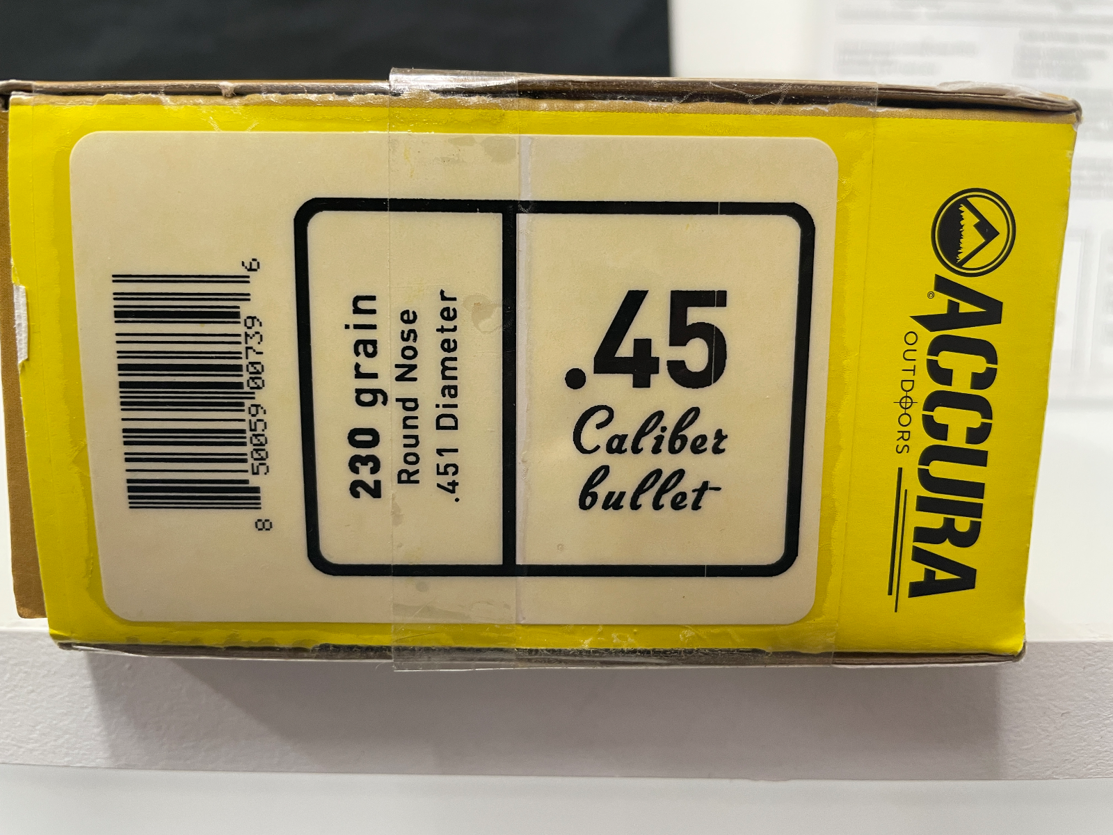 ACCURA OUTDOORS .45 CAL. 230gr  BULLETS (500 COUNT), photo 2