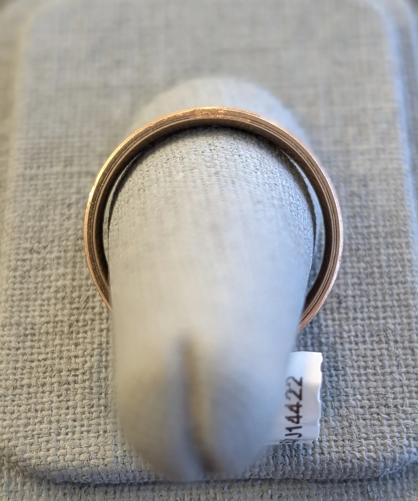 3.4gm 14k Rose Gold Band, photo 3