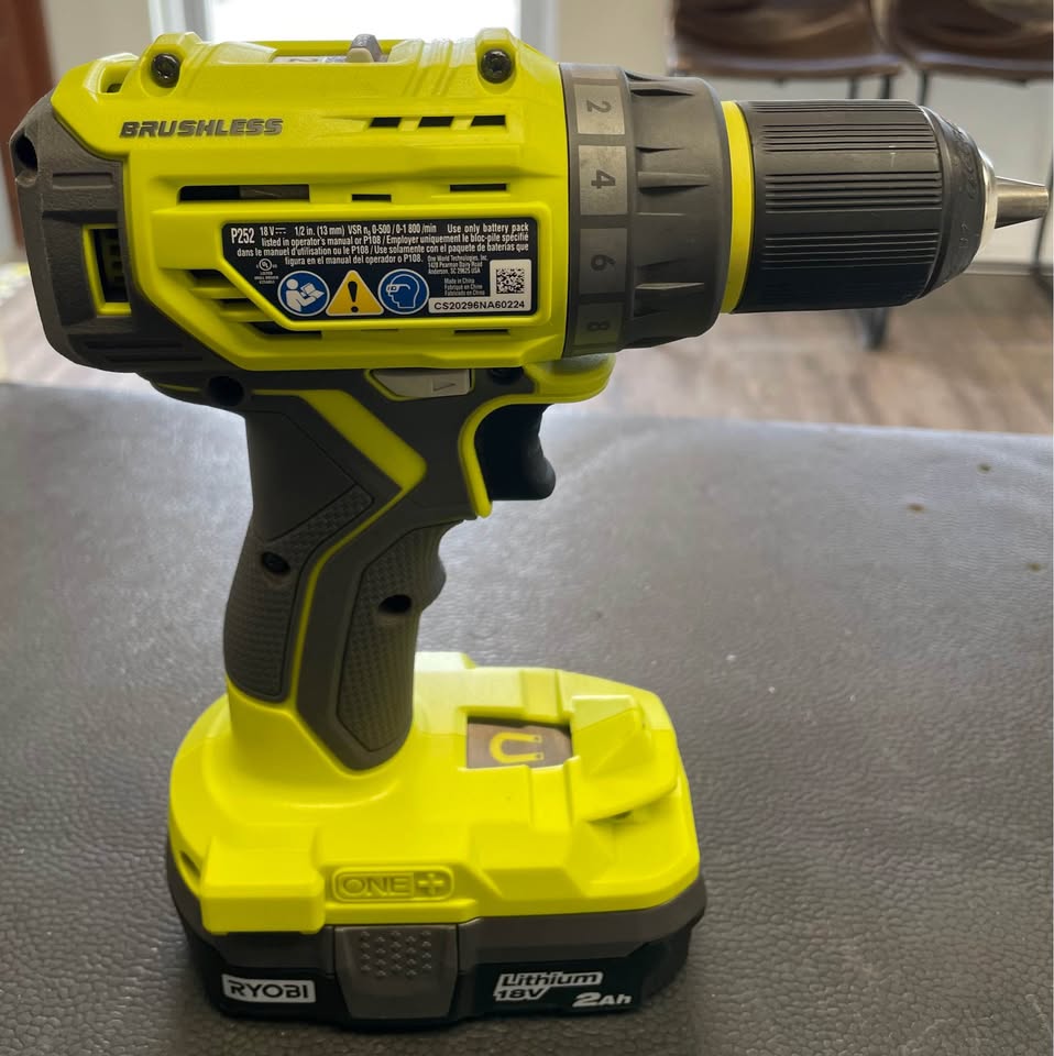 🔧 RYOBI P252 18V Cordless Drill w/ Battery, photo 2