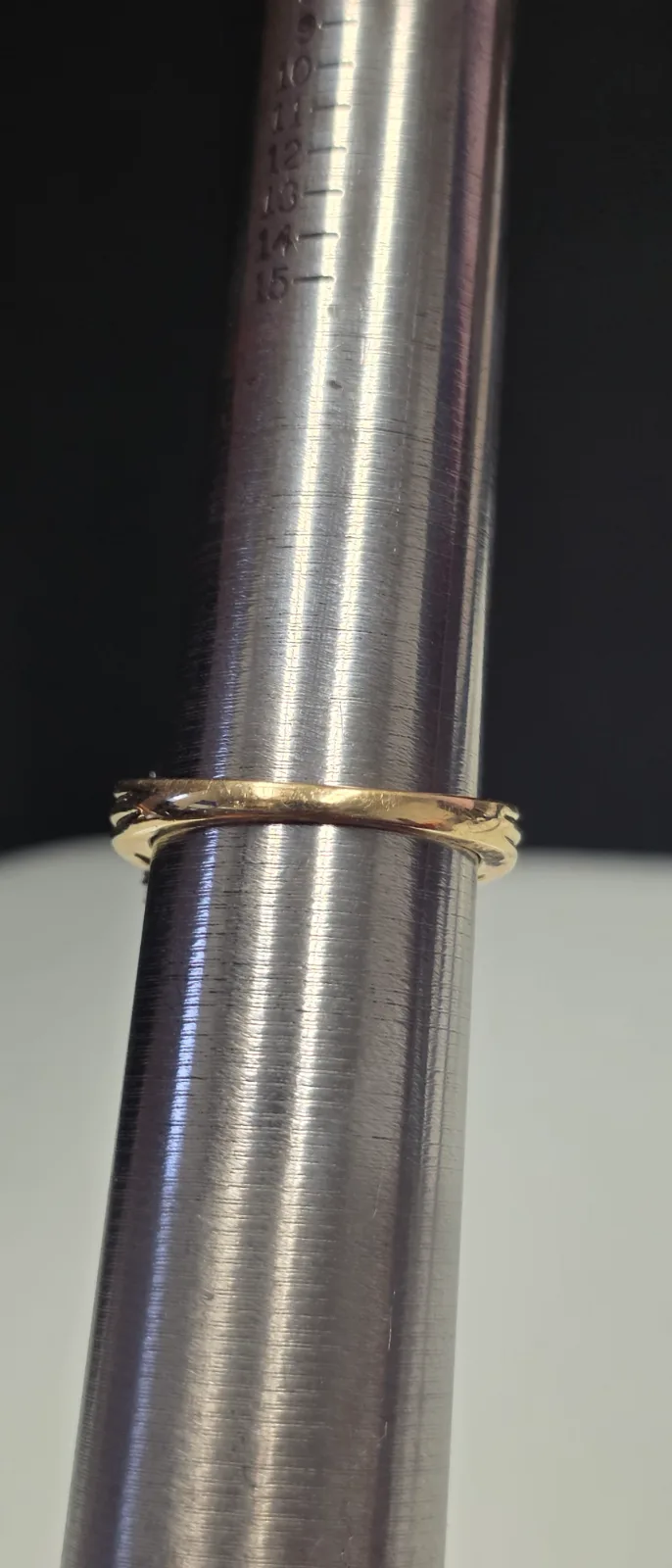 Ladies 2 Tone 14 Karat Gold Ring, Size 9 With Diamonds, photo 9