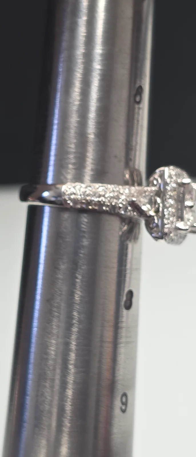 Ladies White Gold Ring, Sz 7, photo 4