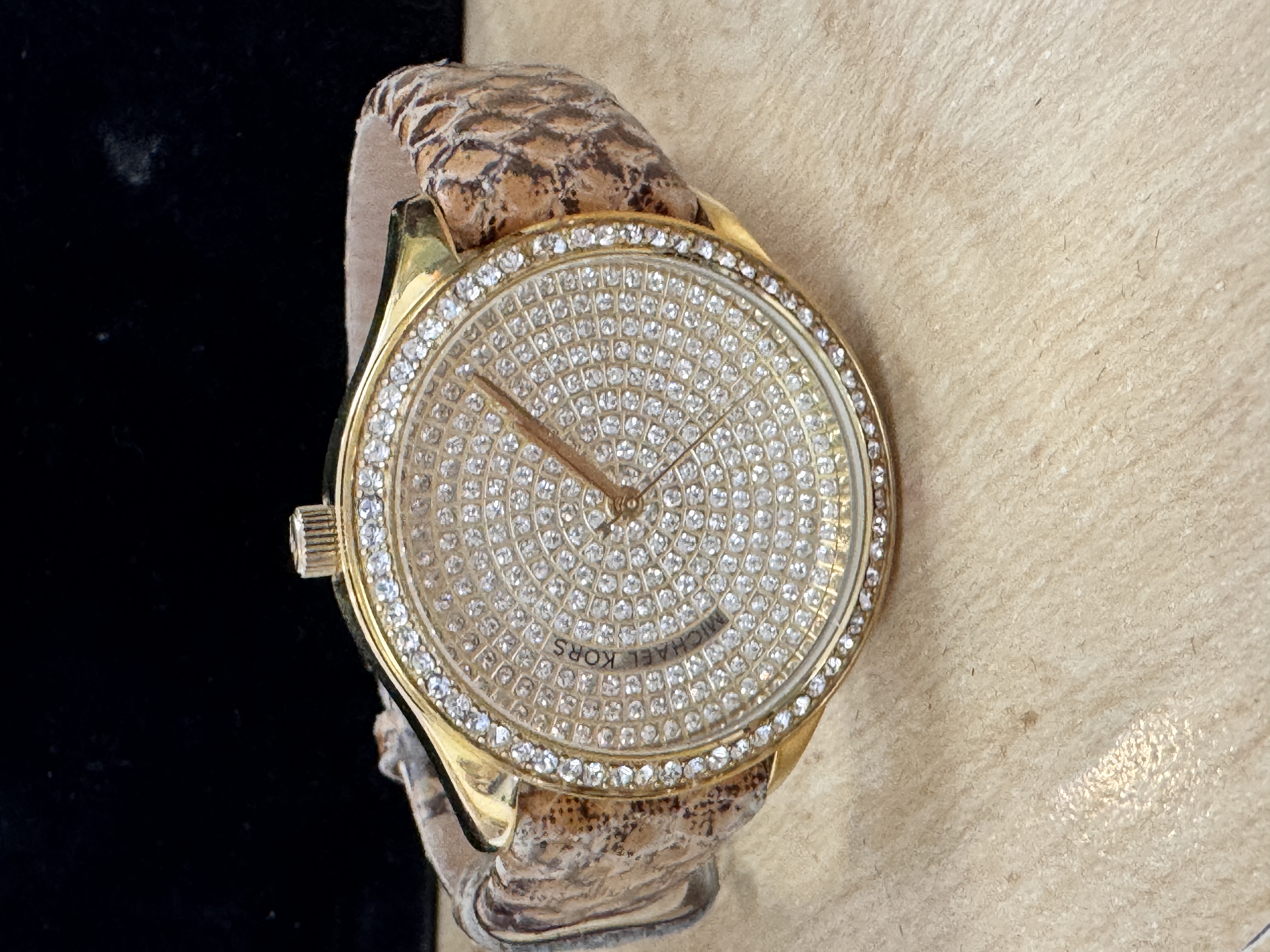 MK snakeskin leather strap, photo 3