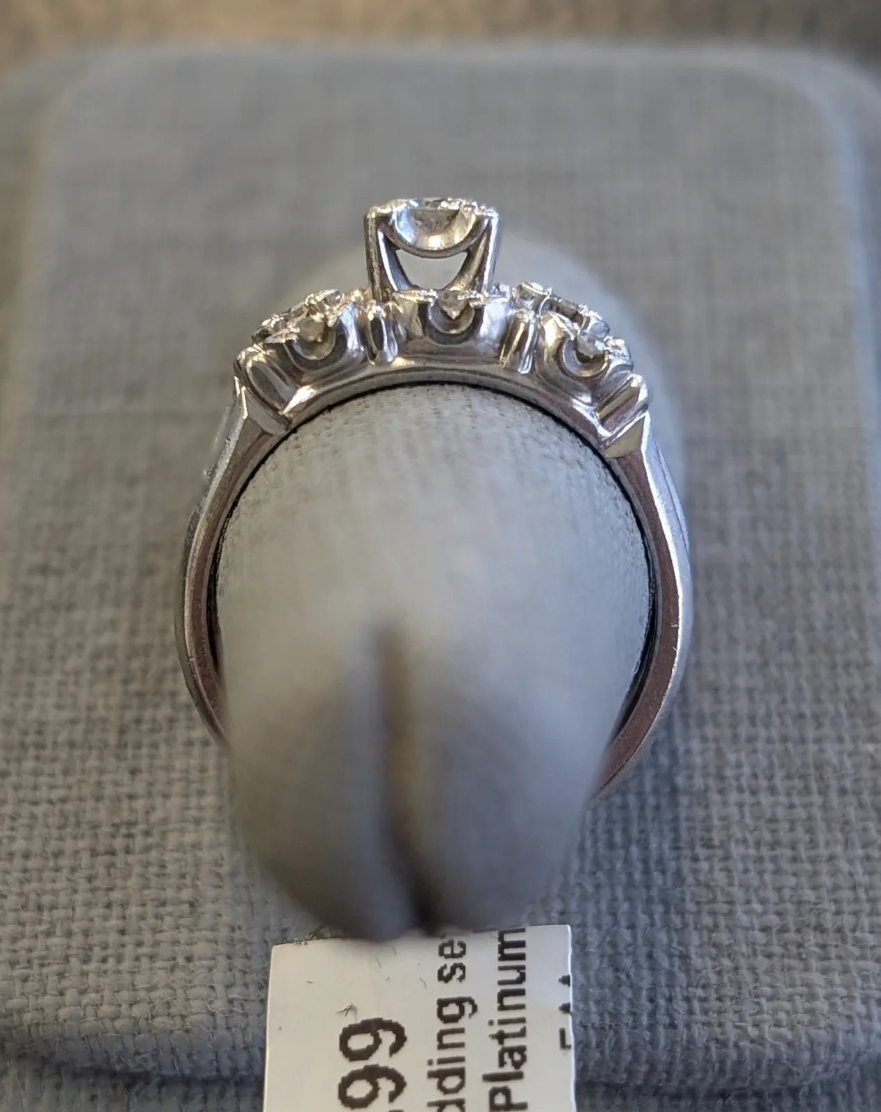 900 Platinum Wedding set (Size 8), photo 2