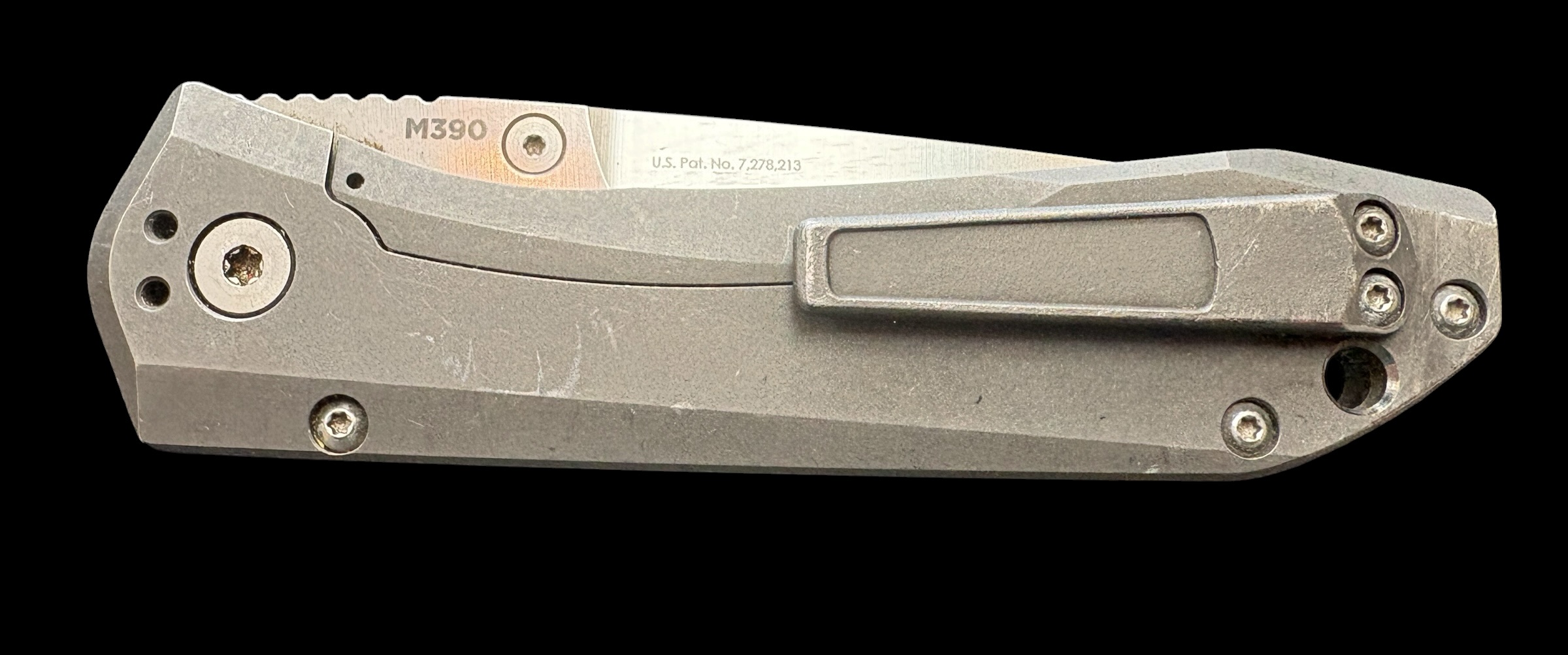 Benchmade 761 Ti Monolock 3.73" M390 Titanium, photo 2