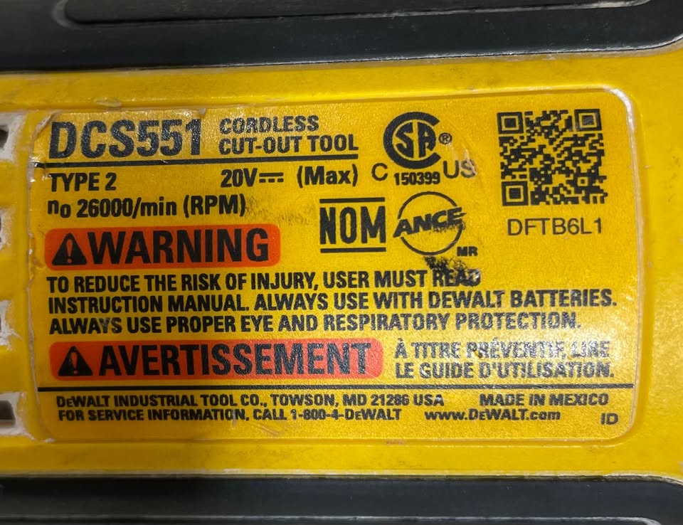 DEWALT DCS551, photo 5