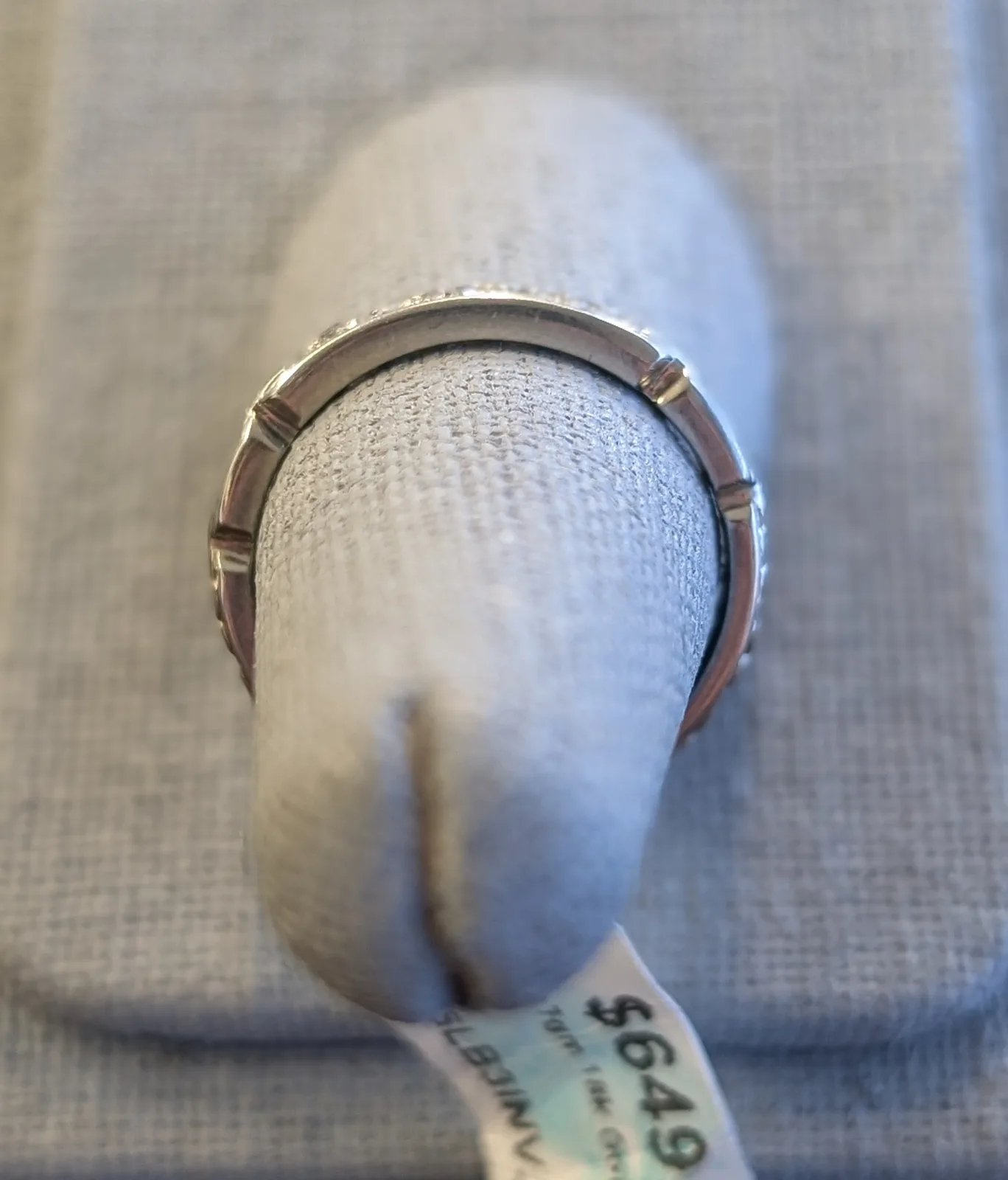 2.7gm 18k White Gold Rong, photo 3