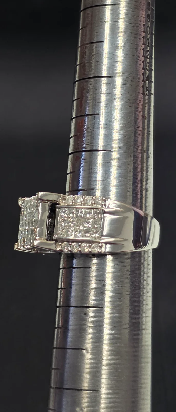 Diamond Cluster Ladies 14k Gold Ring, Sz 8, photo 5