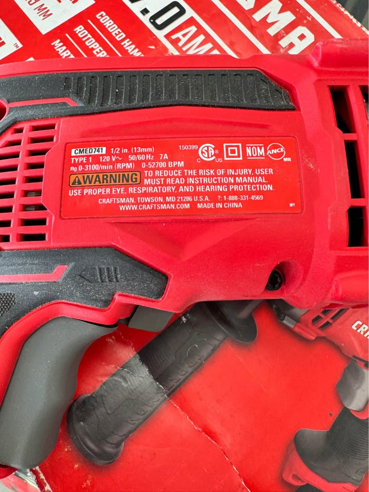 7.0 Amp corded hammer drill, photo 3
