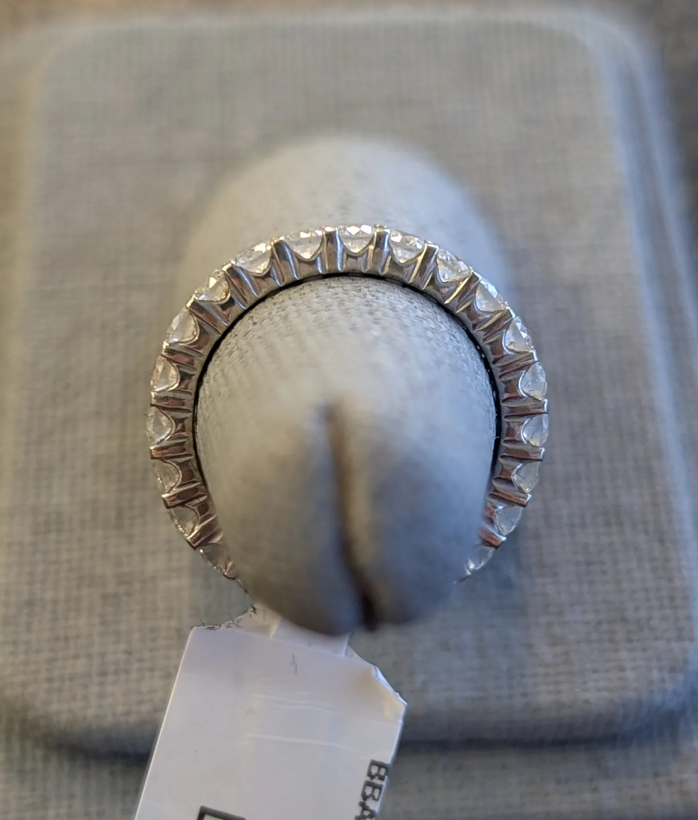 2gm 14k White Gold Ring with Natural & Lab Diamonds, photo 3