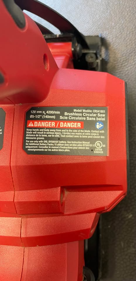 🔧 SKIL CR541801 5.5" Circular Saw w/ Battery & Charger🪚, photo 5