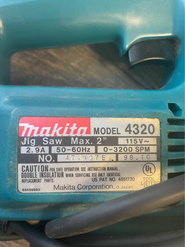 🪚 Makita 4320 Corded Jig Saw 🛠️, photo 3