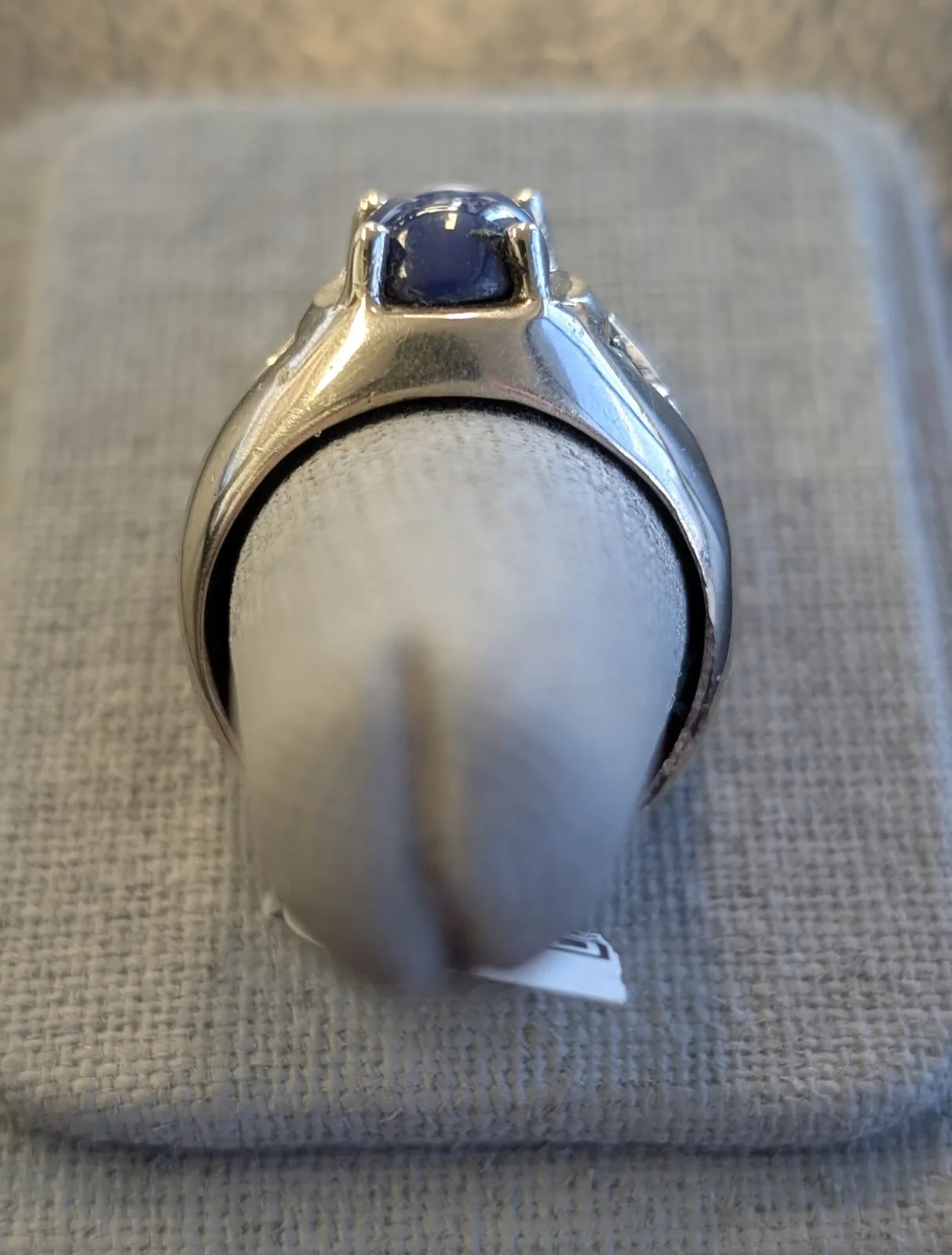 13gm 14k Gold STAR SAPPHIRE RING, photo 4