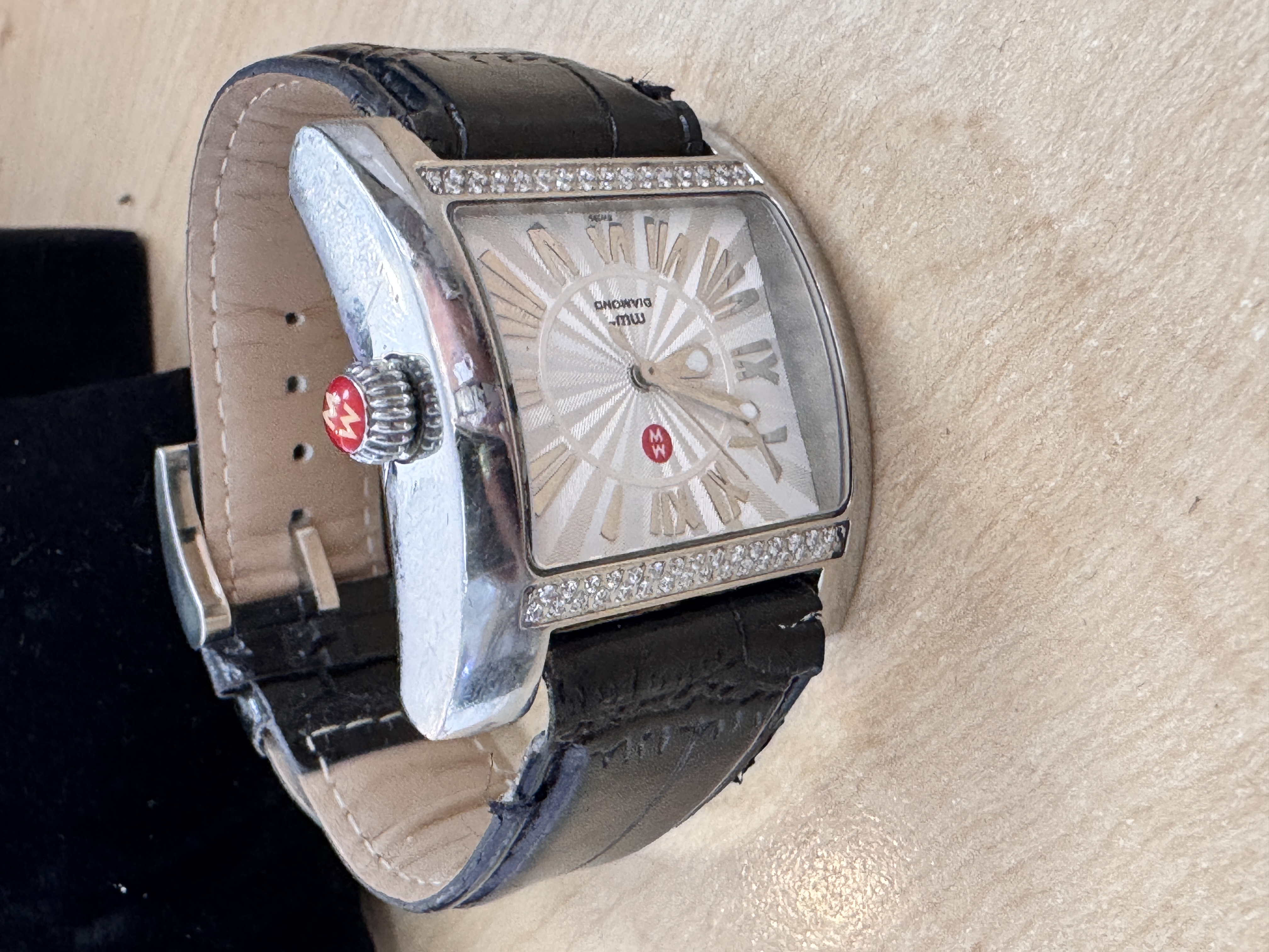 black band stainless Michelle watch, photo 3