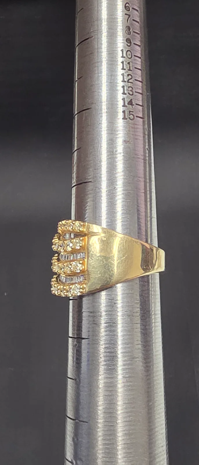 Yellow 14k Gold Fashion Ring, Size 8, photo 3