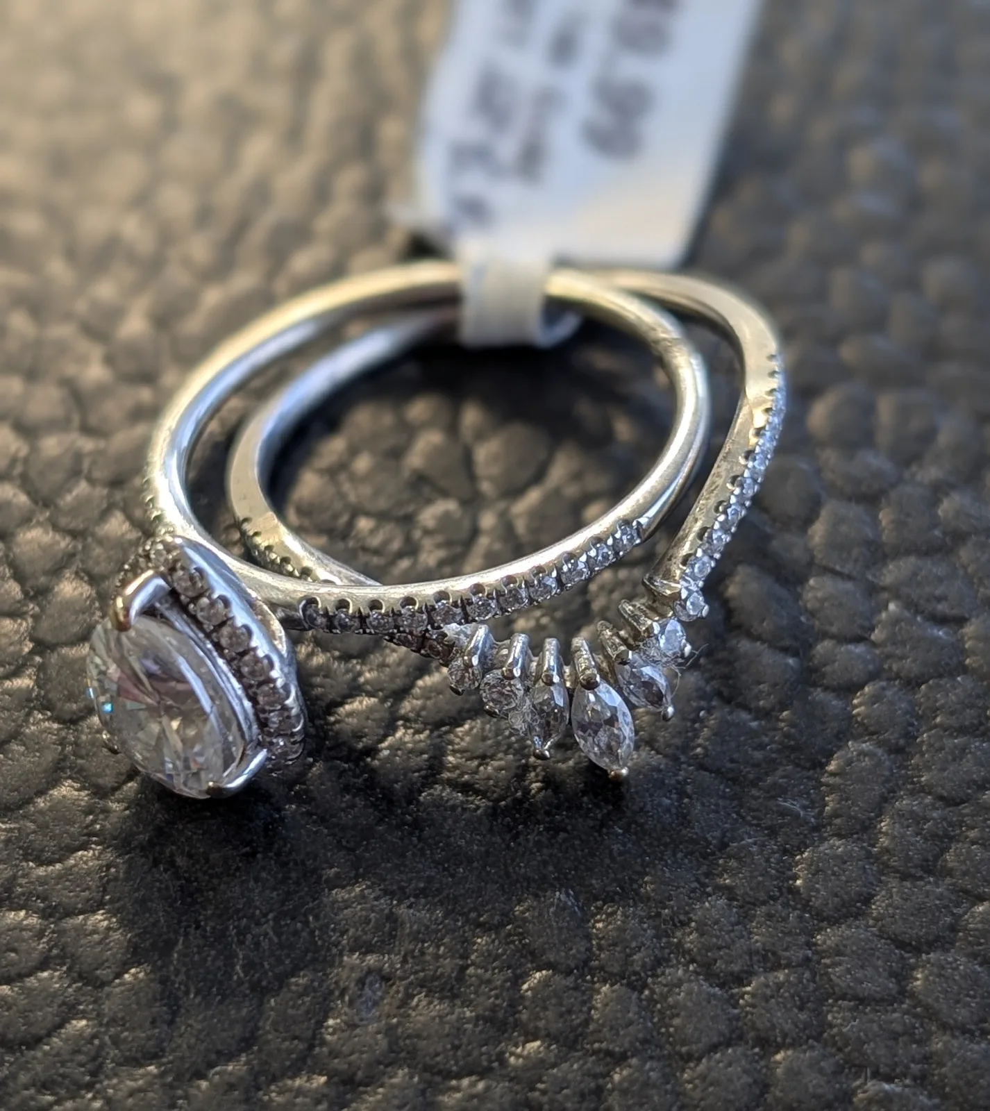 4.1gm 14k Gold RING SET sz 8.25, photo 4