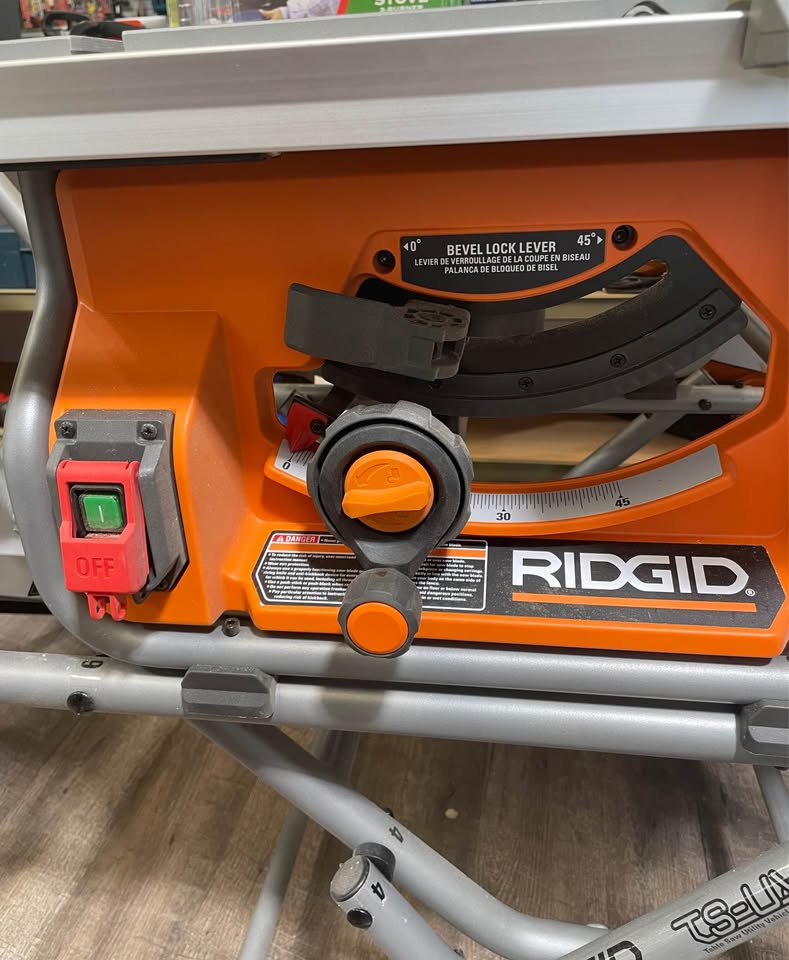 🪚RIDGID R4514 10" TABLE SAW W/ STAND, photo 4