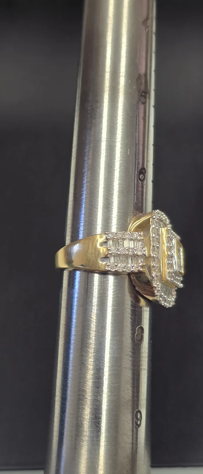 Yellow Gold Diamond Fashion Ring, Size 7, photo 2