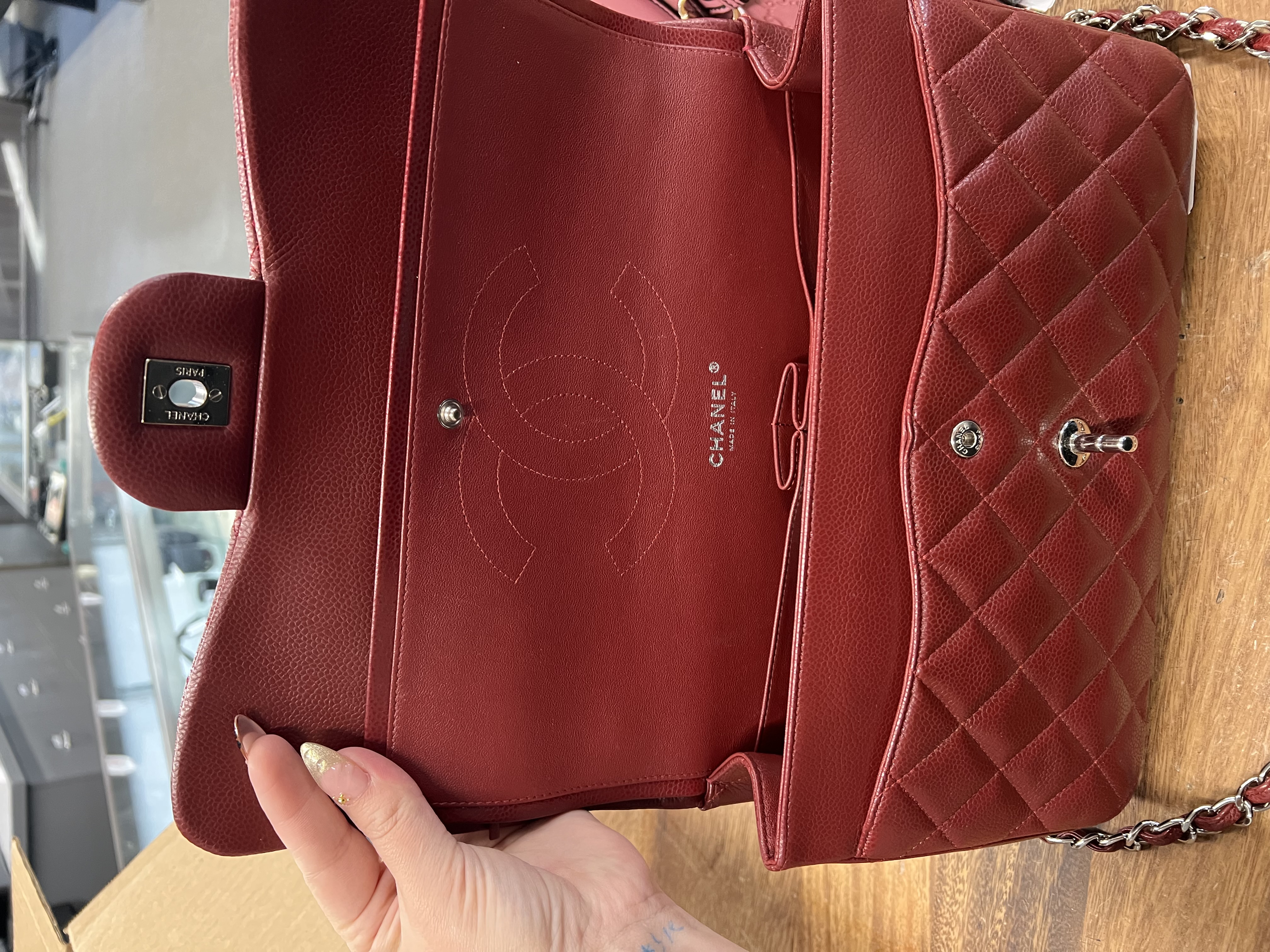 Chanel Classic Jumbo Double Flap 30cm, C.2010-2011 (Series 14), photo 3