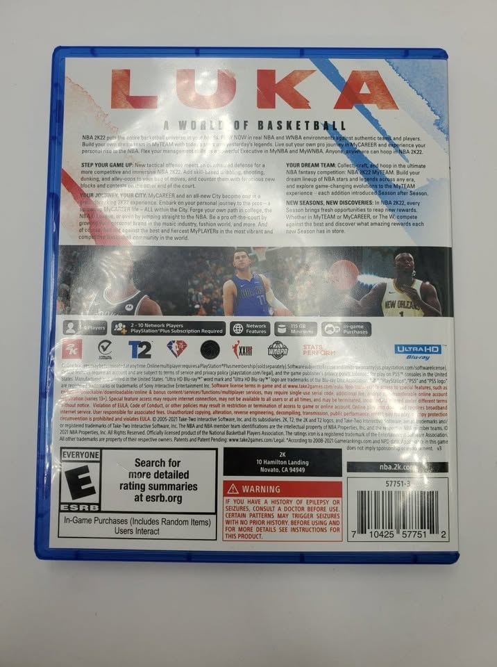 SONY NBA 2K22 - PS5, photo 2