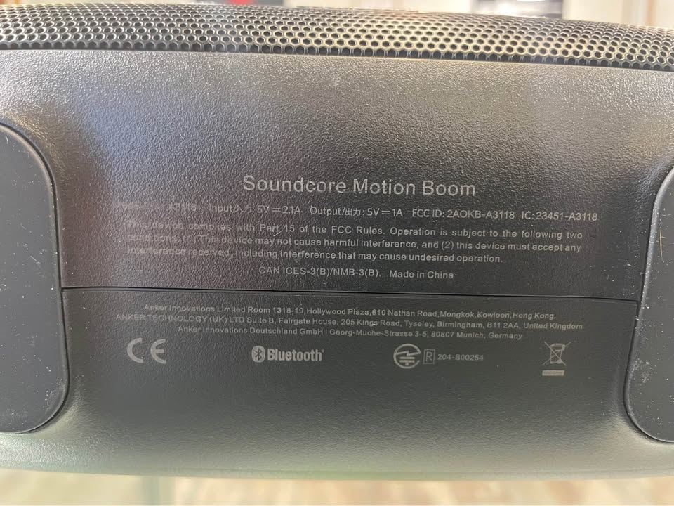 SOUNDCORE MOTION BOOM BLUETOOTH SPEAKER, photo 4