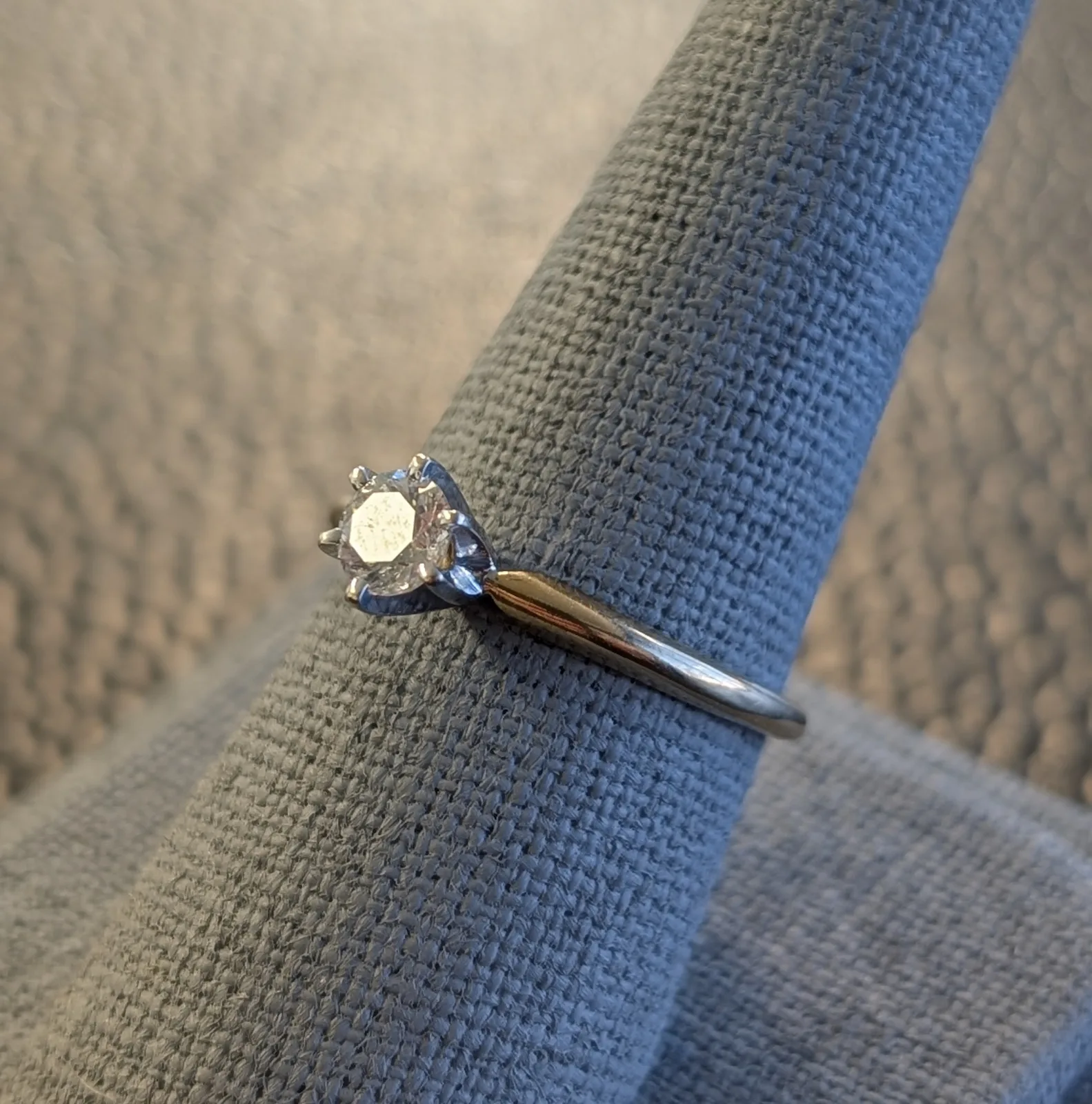 2gm 14k Gold Diamond Ring, photo 2