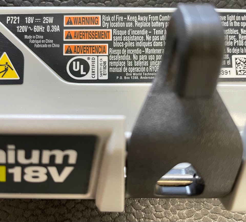 💡 RYOBI Work Light P721 18V, photo 5