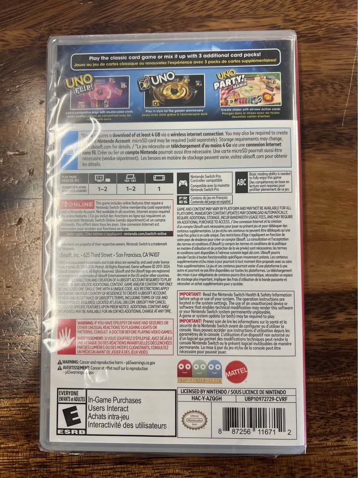 UNO Legacy edition nintendo switch, photo 2