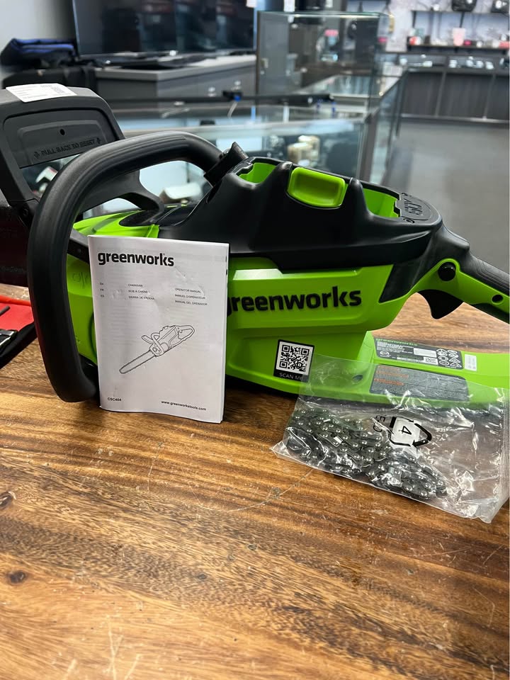Greenworks cs60l2510 with 4 batteries, photo 3