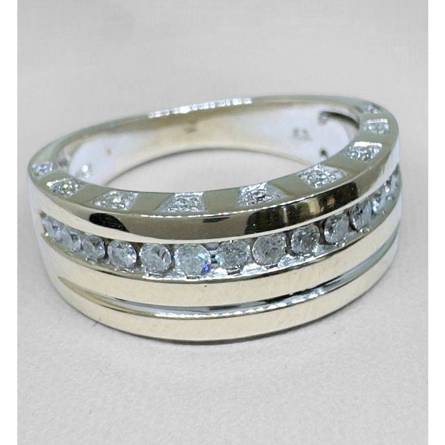 10K WG DOUBLE DIAMOND BAND - Idaho Pawn & Gold