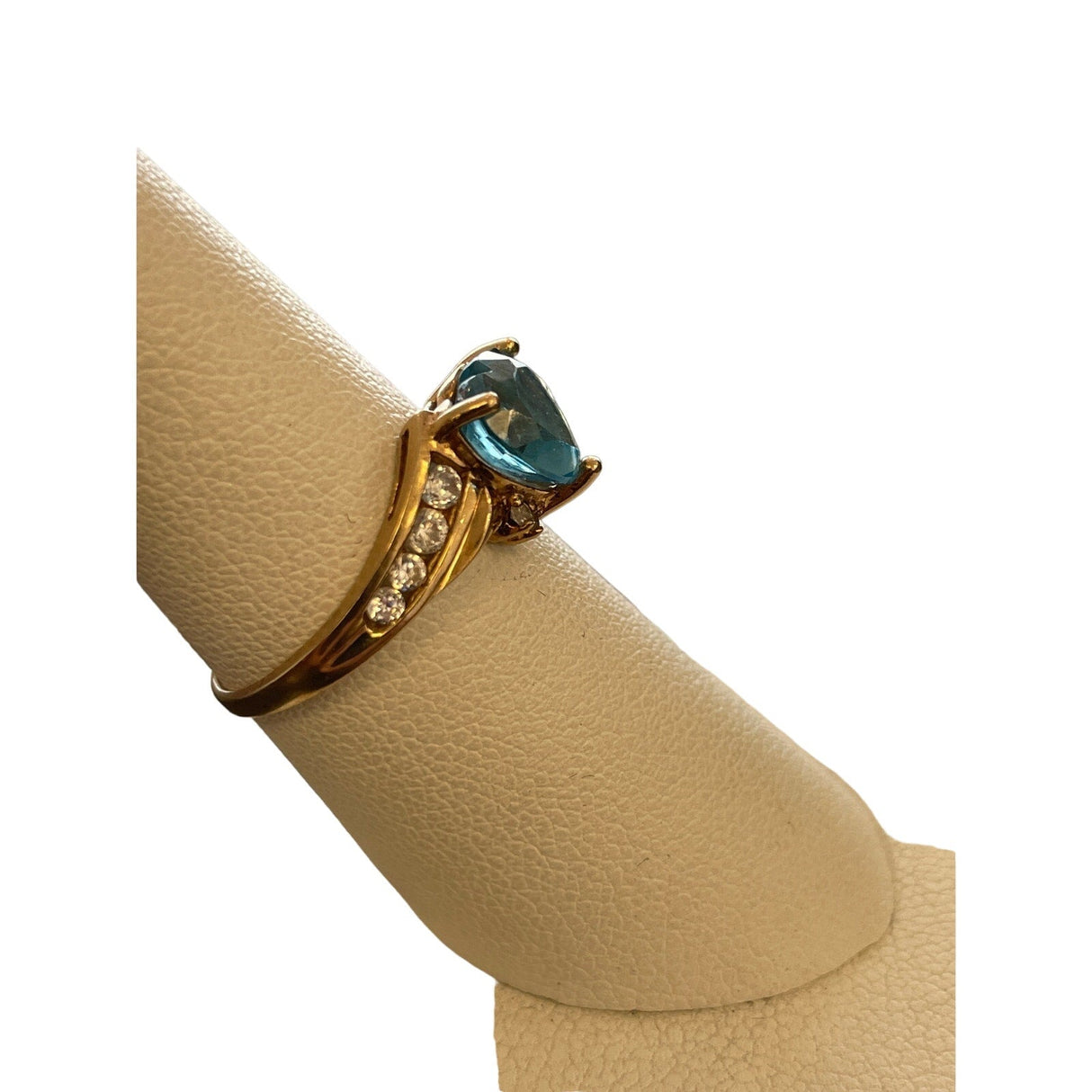 10K YG Blue Heart Ring - Idaho Pawn & Gold