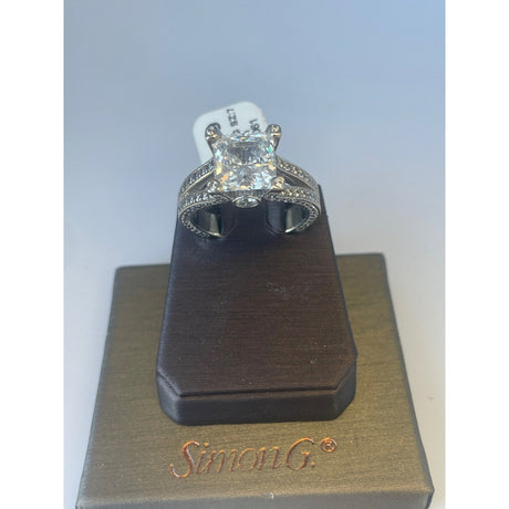 14K WG Customer Large CZ Ring SZ:7 - Idaho Pawn & Gold