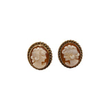 14K YELLOW GOLD CAMEO EARRINGS - Idaho Pawn & Gold