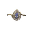 14K YG TANZANITE AND DIAMOND PEAR SHAPED RING - Idaho Pawn & Gold