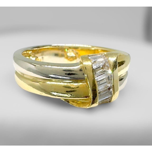 18K 2 TONE DOUBLE BAND SET 6.4G - Idaho Pawn & Gold