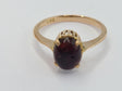 18K YELLOW GOLD RING W/ DARK CENTER STONE (SIZE 5.5) - Idaho Pawn & Gold