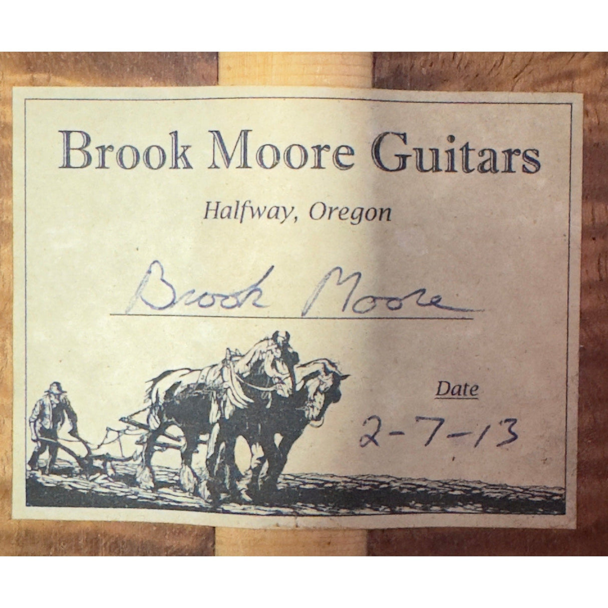 2013 BROOK MOORE CUSTOM ACOUSTIC - Idaho Pawn & Gold