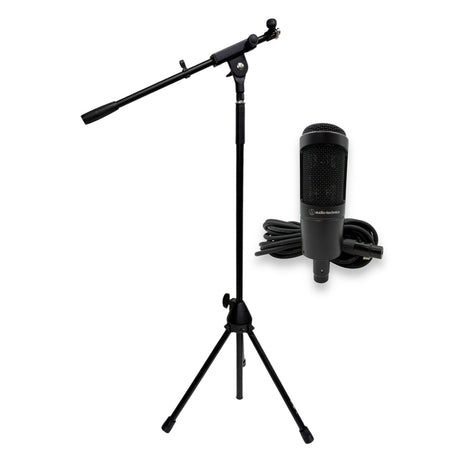 AudioTechnica AT2035 Cardioid Condenser Microphone Recording With stand and cable - Idaho Pawn & Gold