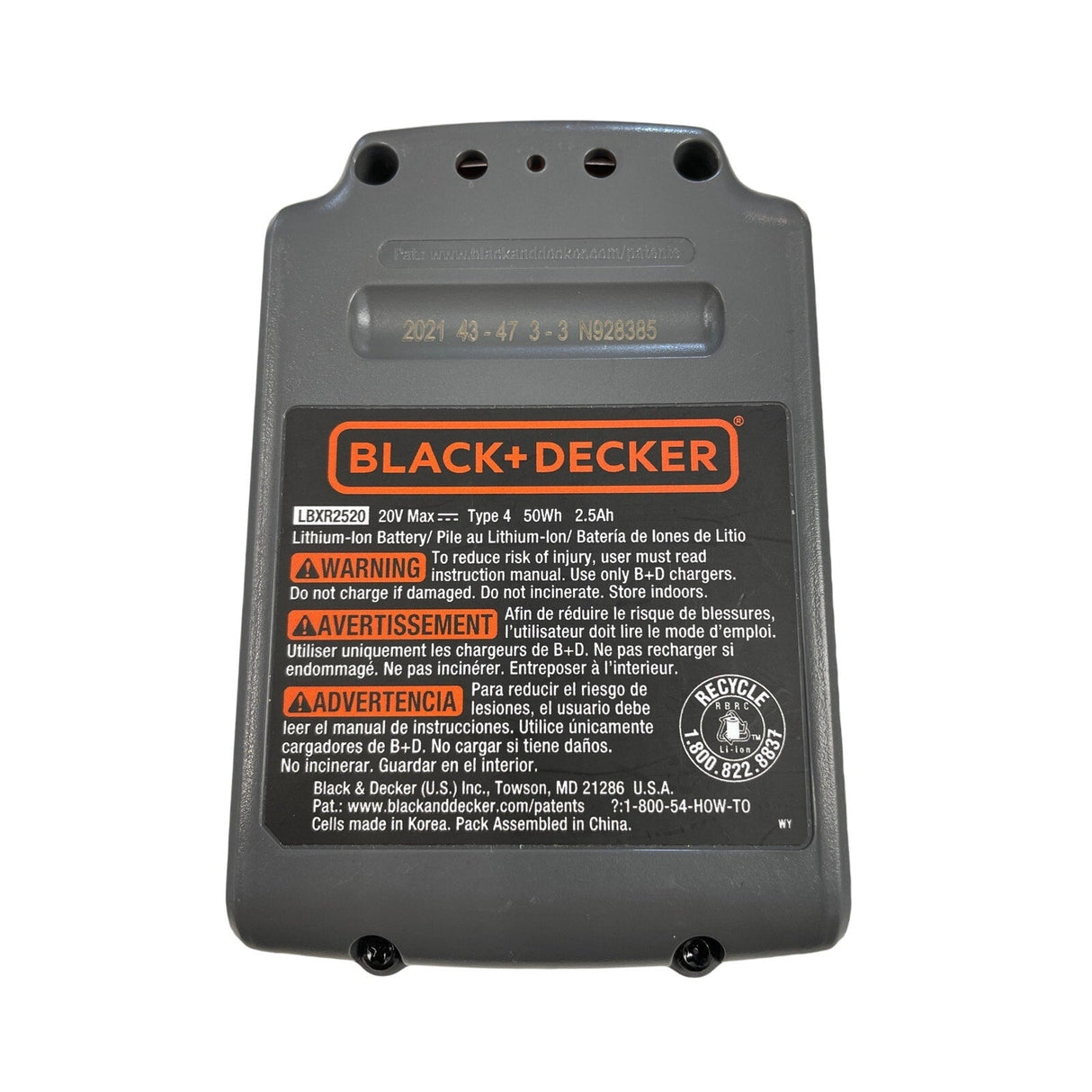 Black & Decker LBXR20 20v Battery - Idaho Pawn & Gold