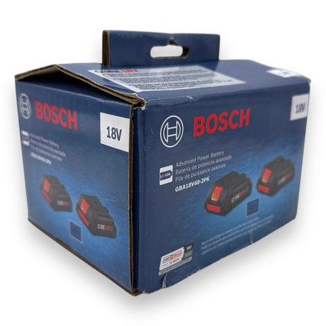 BOSCH BATTERY GBA18V40 - 2PK - 18V - Idaho Pawn & Gold