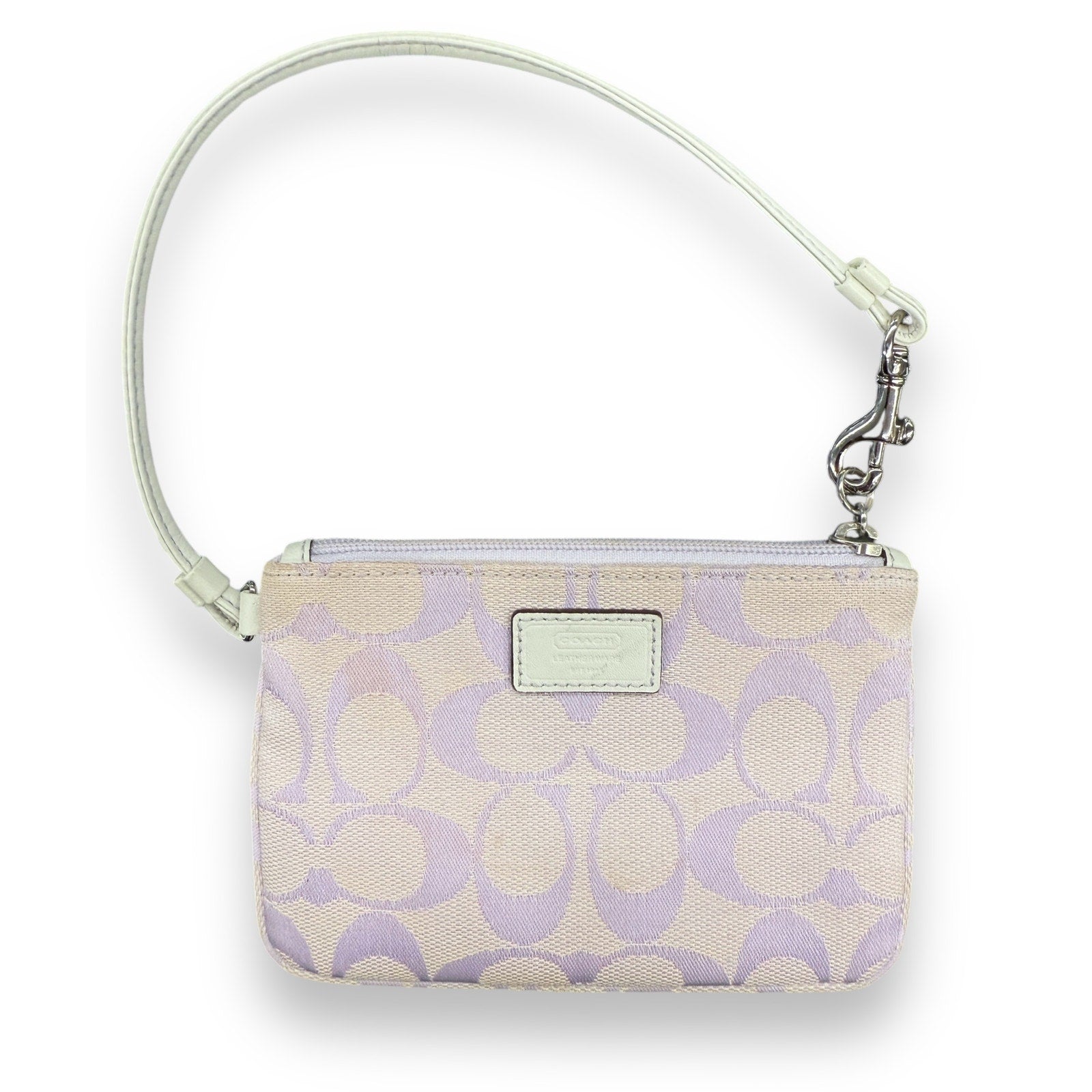 Coach outlet Signature Wristlet Clutch Wallet Purple