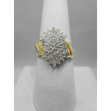 Gold Ring - 10K - DIAMOND CLUSTER RING - size 7.5 - Idaho Pawn & Gold