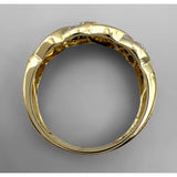 Gold Ring - 14k - Saphire Diamond band - Size 8.25 - Idaho Pawn & Gold