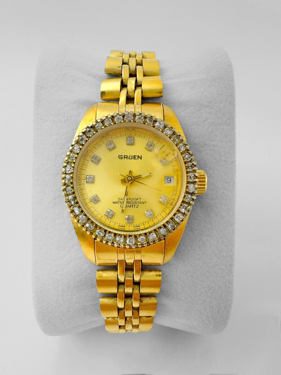 GRUEN GOLD TONED WATER RESISTANT WATCH - Idaho Pawn & Gold