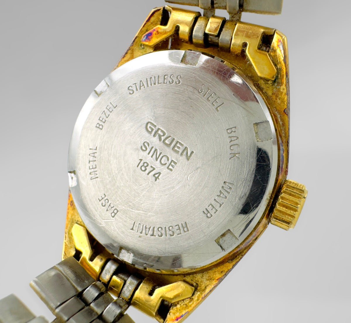 GRUEN GOLD TONED WATER RESISTANT WATCH - Idaho Pawn & Gold