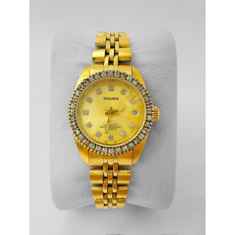 GRUEN GOLD TONED WATER RESISTANT WATCH - Idaho Pawn & Gold