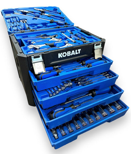 Kobalt 227-Piece Standard (SAE) and Metric Polished Chrome Mechanic's Tool Set - Idaho Pawn & Gold