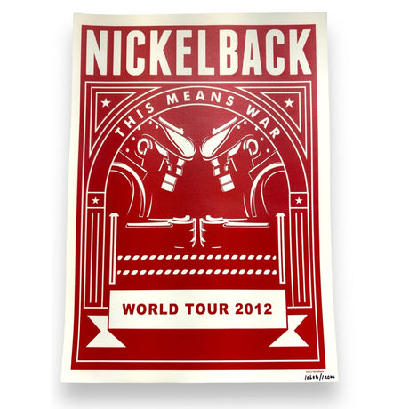 NICKELBACK WORLD TOUR 2012 POSTER - Idaho Pawn & Gold