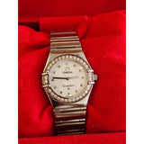 Omega Stainless Steel Diamond Bezel Mother of Pearl 22mm Constellation 1465.71.00 - Idaho Pawn & Gold