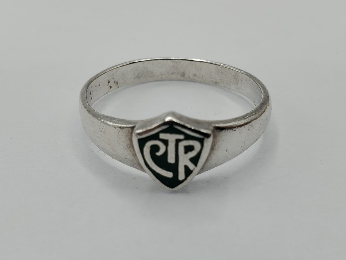 STERLING SILVER "CTR" RING (SIZE 12) - Idaho Pawn & Gold