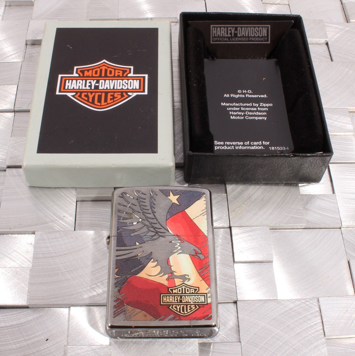 ZIPPO HARLEY DAVIDSON W/ BOX AND CERT (BRAND NEW) - Idaho Pawn & Gold